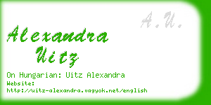 alexandra uitz business card